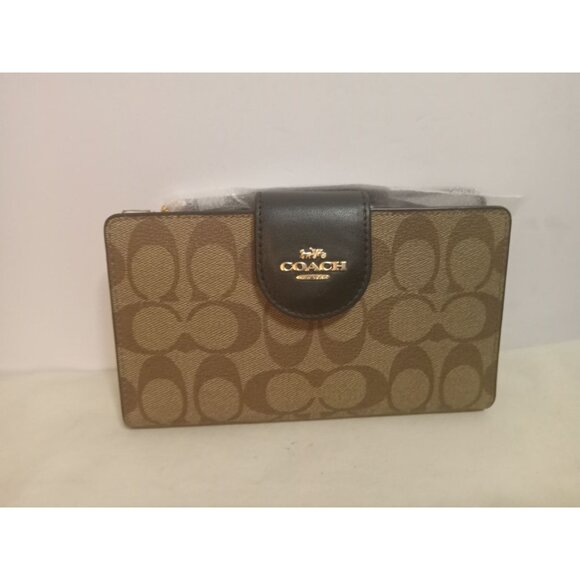 Coach Tech Phone Wallet Logo Classic Gadgets Medium Brand New - Picture 1 of 3